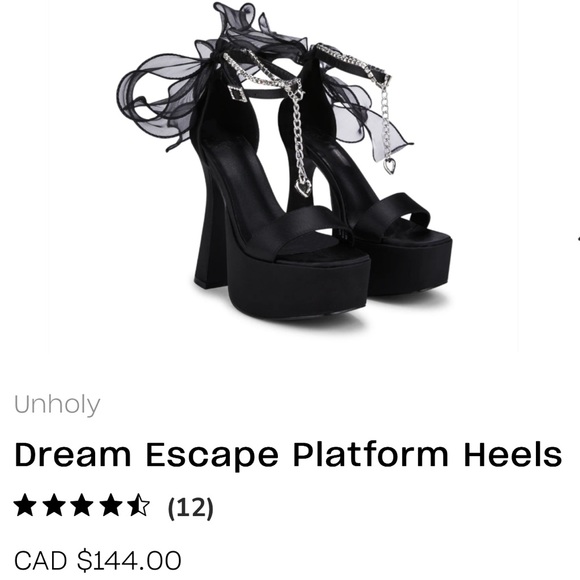 Dream escape Charms Wrap platform Heels• 👠 women’s size 10 - Picture 2 of 2